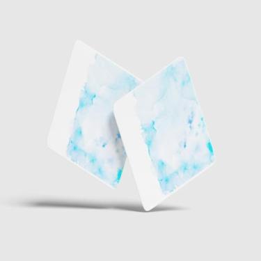 Imagem de Porta Copos Com Ilustração Personalizada Abstract Blue Toned 10.5x10.5 cm