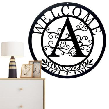 Imagem de Arte de parede de metal, Arte de parede decorativa de metal | Arte de parede preta Boho Metal Floral Art - Arte requintada de escultura de letras de parede de flores para corredor, quarto, sala de est