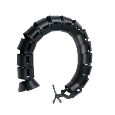 Imagem de Tubo de gerenciamento de cabos | Organizador de fios flexível em forma de cobra | Protetor de cabo elétrico | para tablet, cinema, casa, dormitório, PC, TV, computador, telefone, laptop