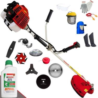 Imagem de Roçadeira Kawashima Kw52l 52c 2,5hp + Faca 2 Pontas + Faca 40 Dentes + Faca 80 Dentes + Trimmer + Escova 38c + Faca 6 Pontas