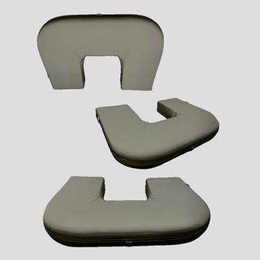 Imagem de Almofada Amamentação Grande Cinza Gêmeos