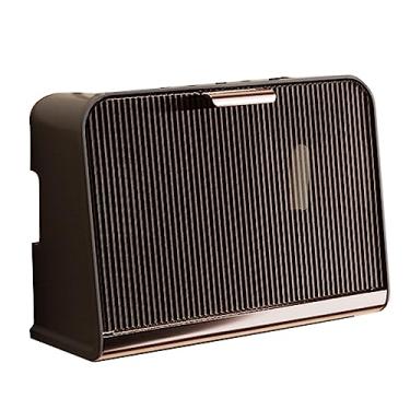 Imagem de TOPINCN Caixa de Armazenamento de Roteador WIFI Montada na Parede, Caixa Organizadora de Cabos de Grande Capacidade Com Tampa, de Gerenciamento de (Cor Café Tamanho Grande 30x12x22cm/11,8x4,7x8,7in)