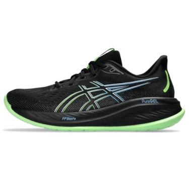 Imagem de ASICS Tênis de corrida masculino Gel-Cumulus 26, Preto/Limão elétrico, 42