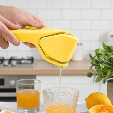 Imagem de Espremedor de limão, espremedor manual dobrável, prensa cítrica portátil, fácil de usar, para cozinha, acampamento, bar, frutas