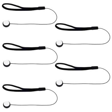 Imagem de 5 peças de protetor de tampa de lente, tampa de lente de câmera, suporte de tirante, acessórios de câmera para lentes digitais SLR