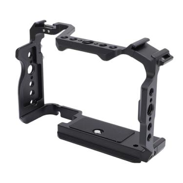 Imagem de Jiawu Estrutura Protetora Leve Em Liga de Alumínio para Gaiola de Câmera para A7CII A7CR A7C2, Comutação Perfeita Com Base Arca para Tripés e Gimbals, Acessórios de Câmera