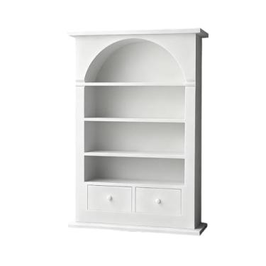 Imagem de MERIGLARE Armário em miniatura na escala 1:12, estante organizadora para livros, prateleira de armazenamento e exibição, móvel para casa de bonecas, decoração