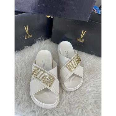 Imagem de Sandalia Papete Feminino Vizzano 6510.122, Branco off, 36