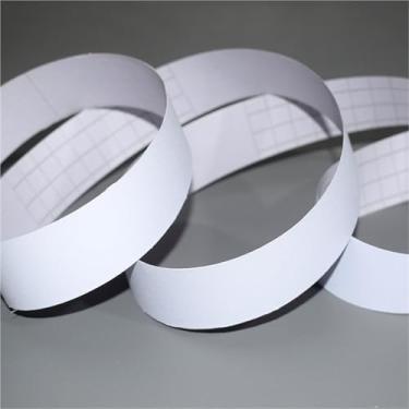 Imagem de Acabamentos de moldagem de rodapé de PVC, borda de papel de parede autoadesiva, fita de reparo de borda para banheiro, sala de estar, cozinha (branco, 2,5 cm x 50 m)