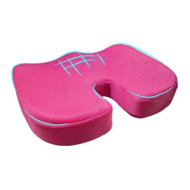 Imagem de ZNDAW Almofada de assento de carro, almofada de espuma viscoelástica para dor no cóccix e alívio da ciática, almofada ergonômica de assento confortável para cadeira de rodas de carro, escritório