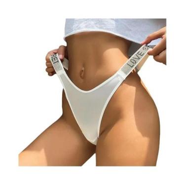 Imagem de Calcinha Sexy Feminina Com Strass E Diamantes, Tanga De Baixa Cintura,