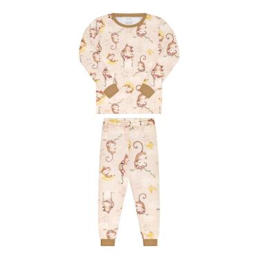 Imagem de Conjunto Longo Pijama Infantil Malha Modelli Amor Alakazoo-Feminino