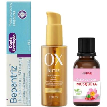 Imagem de Pomada Para Assadura 30g + OX Nutre 120ml 3 em 1 + Rosa Mosqueta 100ml