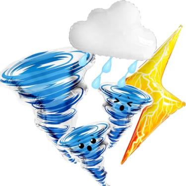 Imagem de Balões de tornado balões de nuvem relâmpago tornado decorações de festa de aniversário menino dois nado decorações de aniversário menino tema clima decoração chá de bebê decoração festa de aniversário