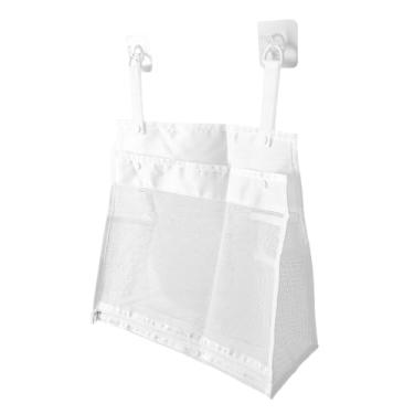 Imagem de AYNEFY Suporte para Banheiro Suspenso Com Abertura Ampla Organizador de Brinquedos de Banho Bolsa Com Compartimento de Abertura Ampla Suporte para Banheiro Suspenso Respirável Bolsa de Armazenamento