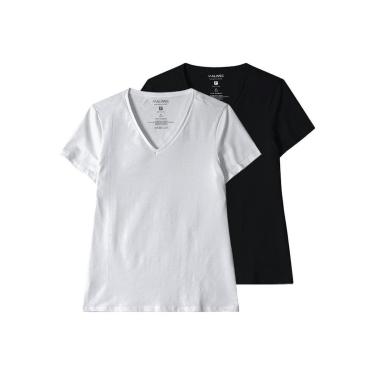 Imagem de Kit com 2 Camisetas Feminina Malwee 1000004502 Branco-Feminino