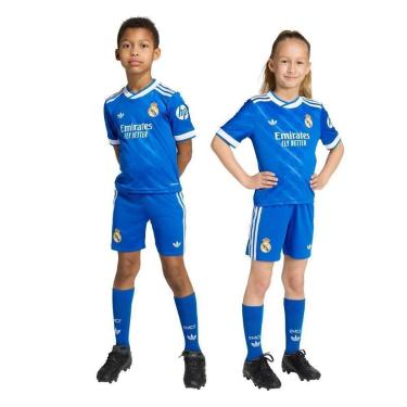 Imagem de Kit Infantil Adidas Real Madrid 25/26 Terceiro Unissex-Unissex