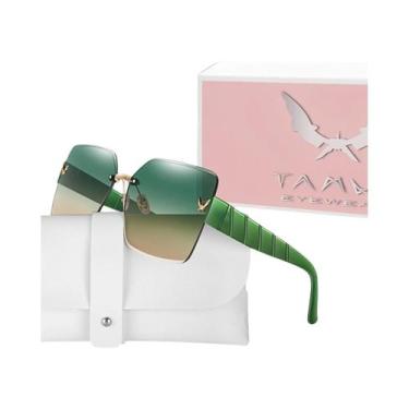 Imagem de Óculos De Sol Unissex Sem Armação Com Proteção UV Para Atividades Ao A