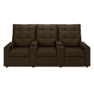 Imagem de Poltrona do Papai Reclinável Sala de Cinema Barcelona Glider Manual Gi