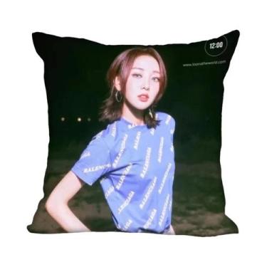 Imagem de Capa De Almofada De Poliéster LOONA KPOP 45x45cm Para Decoração De Qua