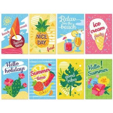 Imagem de Conjunto de adesivos para decoração de festa havaiana, vinil impermeáv