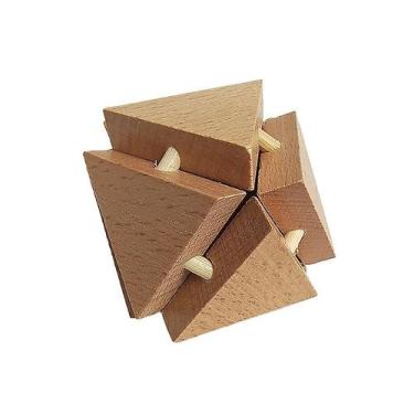 Imagem de Brinquedo de quebra-cabeça 3D de madeira Exquisite Luban Lock para tod