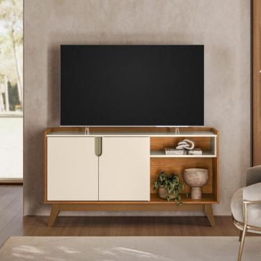 Imagem de Rack Para TV Com 2 Portas E Nichos Laterais