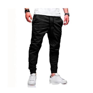 Imagem de Calça Cargo Jogger Masculina Com Punho Sarja Cores Diversos - DACAR, G