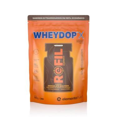 Imagem de Wheydop X Refil Elemento Puro - 900g, Chocolate Maltado