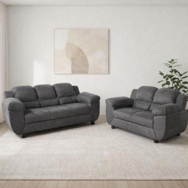 Imagem de Conjunto de Sofás 3 e 2 Lugares Clássico - Nabas Estofados