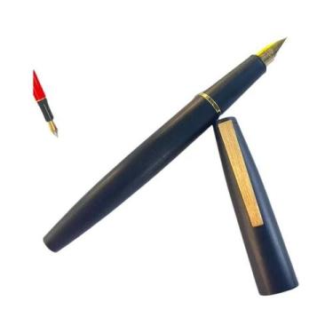 Imagem de Caneta-tinteiro Jinhao Série 80 De Fibra De Carbono Com Clipe Dourado,