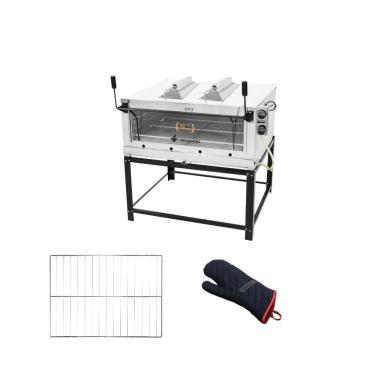 Imagem de Forno Gás Industrial Infra Refratária Roma Inox Firiv110 + 1 Grade Extra + Luva Térmica...