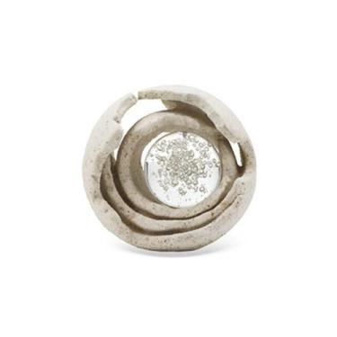 Imagem de Peça Decorativa Esfera em Resina com Cristal 21cm SS0406 BTC