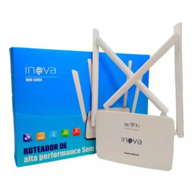 Imagem de Roteador Inova 4 Antenas Alta Performance Wi-Fi Potente e Estável