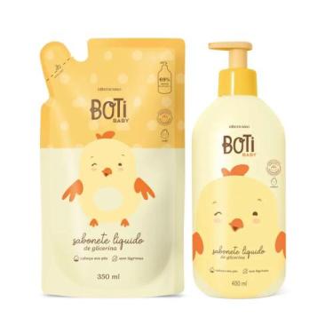 Imagem de Combo Boti Baby: Sabonete Líquido de Glicerina 400ml + Refil 350ml