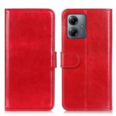 Imagem de Capa Carteira Flip Cover para Motorola Moto G14 - Boreal , Vermelho