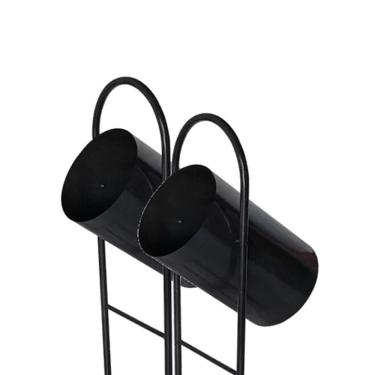 Imagem de Lixeira para Coleta Seletiva Redonda Dupla Fechada 80L 120cm 350STE para Parques e Pátios Santa Edwirges