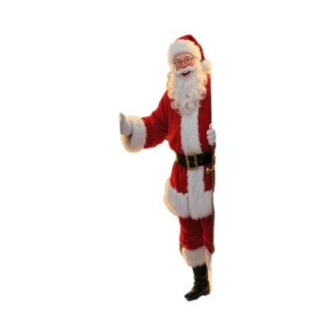 Imagem de Banner De Porta De Natal Com Design De Papai Noel E Árvore Coberta De 