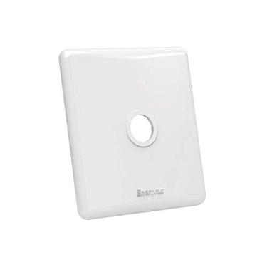 Imagem de Placa Com Furo Enerbras 1/2 Para Caixa 3 x 3 Branca