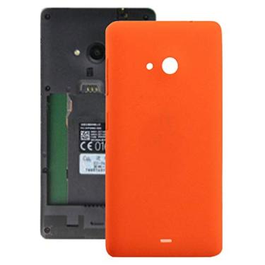 Imagem de HAIJUN Peças de substituição para celular capa traseira de bateria para Microsoft Lumia 535 (preto) cabo flexível (cor: laranja)