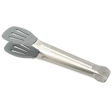 Imagem de Annad Pinça de silicone para cozinha, pinça de alimentos com alças de aço inoxidável para servir