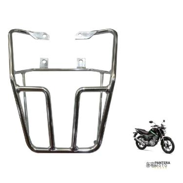 Imagem de Bagageiro Moto Titan 125/150 2014 E FAN 160 16 Aço Maciço Cromado