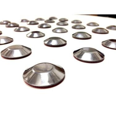 Imagem de Sinalização Tatil Alerta Inox Elementos Soltos Adesivado Ml