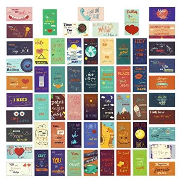 Imagem de Paper Junkie 60 pacotes de lancheira inspiradora romântica para marido, esposa, adultos, 60 desenhos de cartão, 2 x 3,5 polegadas