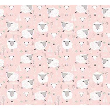 Imagem de Tecido Karsten Carneirinho Rosa 1.40m de Largura