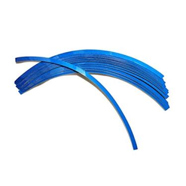 Imagem de 16 pçs Adesivo de decalque de faixa de aro de roda refletivo para rodas de motocicleta carro ciclismo bicicleta bicicleta noite decoração de segurança listras adesivos de aro refletivo universal 17-19 ''