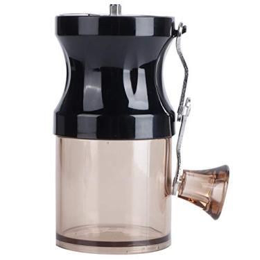 Imagem de Conjunto de moedor de café manual OKJHFD em aço inoxidável, moedor de sal e pimenta, lavável, portátil com mini manivela para utensílios de cozinha de café doméstico (3 cores)(black)