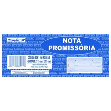 Imagem de Nota Promissória São Domingos 50 Folhas - Sao Domingos