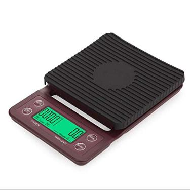 Imagem de balança alimentar digital, balanças de cozimento de alimentos de cozinha digital sensores balanças de alimentos planas balança de cronometragem de cozinha em miniatura