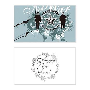 Imagem de Starry War Peace Pattern Graffiti Street New Year Festival Cartões de felicitações Bless Message Present